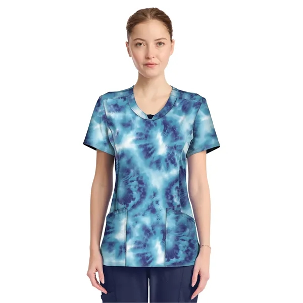Infinity - Women's Round Neck Print Top... from ASI 86018 Scrub Authority / Uniform Stores