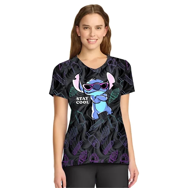 Cherokee - Tooniforms - Women's V-Neck Print Top... from ASI 86018 Scrub Authority