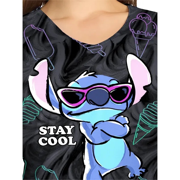 Cherokee - Tooniforms - Women's V-Neck Print Top... from ASI 86018 Scrub Authority