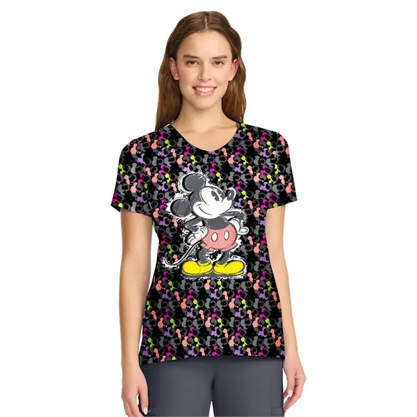 Cherokee - Tooniforms - Women's V-Neck Print Top... from ASI 86018 Scrub Authority