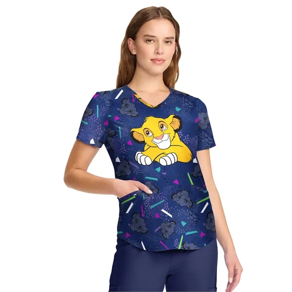 Cherokee Tooniforms V-Neck Print Top TF737... from ASI 86018 Scrub Authority