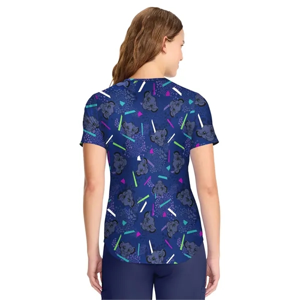 Cherokee Tooniforms V-Neck Print Top TF737... from ASI 86018 Scrub Authority