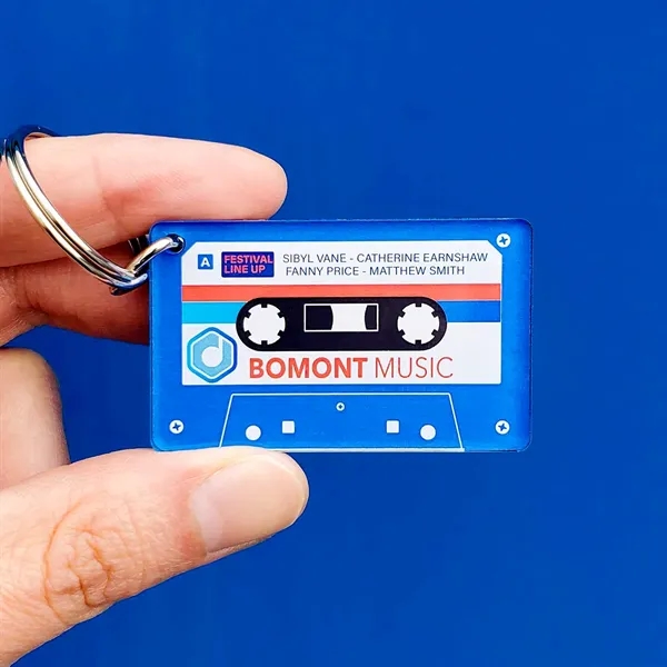 Replica Cassette Tape Acrylic Key Tag... from ASI 72521 Morris Magnets / Laser Cuts