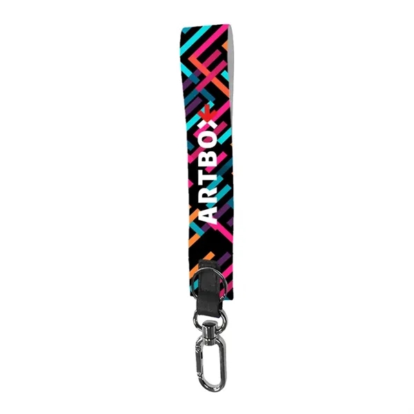 Full color sublimated wristlet keychain, promotional and reusable, custom printed and... from ASI 67557 LimeLight Ent
