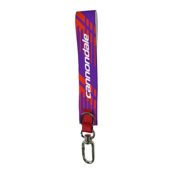 Full color sublimated wristlet keychain, promotional and reusable, custom printed and... from ASI 67557 LimeLight Ent