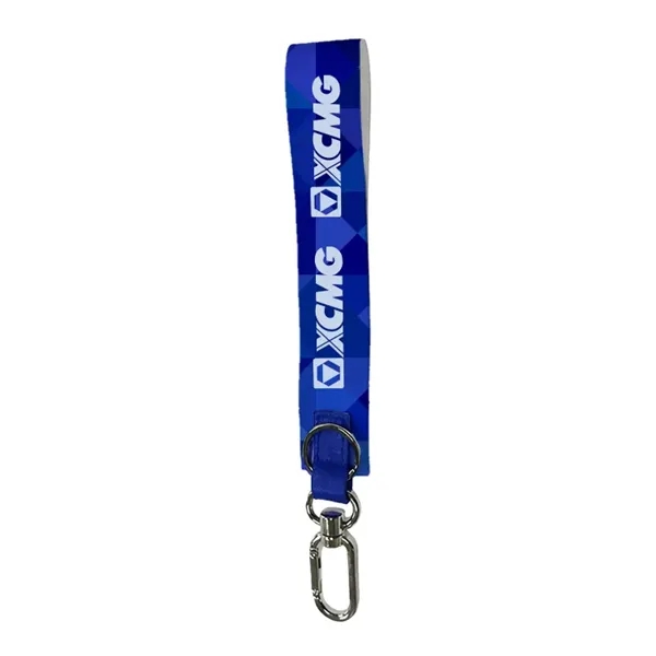 Full color sublimated wristlet keychain, promotional and reusable, custom printed and... from ASI 67557 LimeLight Ent