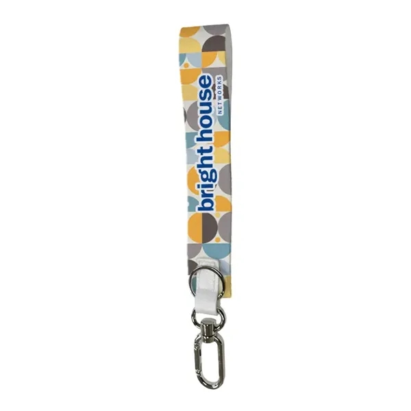Full color sublimated wristlet keychain, promotional and reusable, custom printed and... from ASI 67557 LimeLight Ent