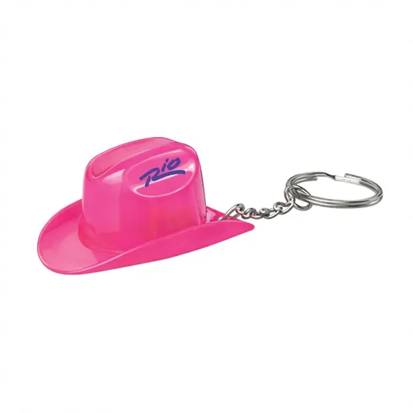 Miniature plastic cowboy hat bottle opener key tag.... from ASI 31517 Admart Products / Admart Line