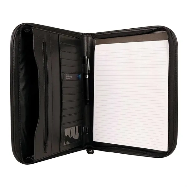 Zippered Leatherette Padfolio... from ASI 31517 Admart Products / Admart Line