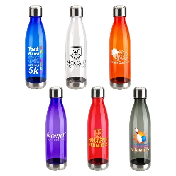 25 oz Tritan® Bottle with Stainless Base and Cap... from ASI 36730 Ariel Premium Supply Inc