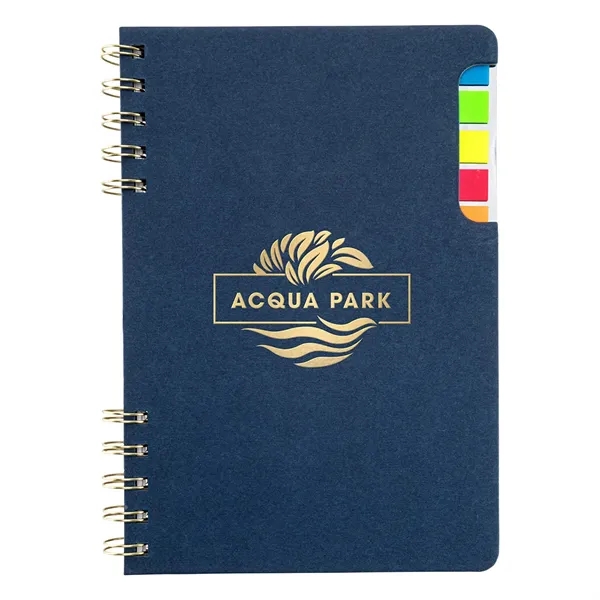 Recycled Spiral Notebook with Sticky Flags... from ASI 36730 Ariel Premium Supply Inc