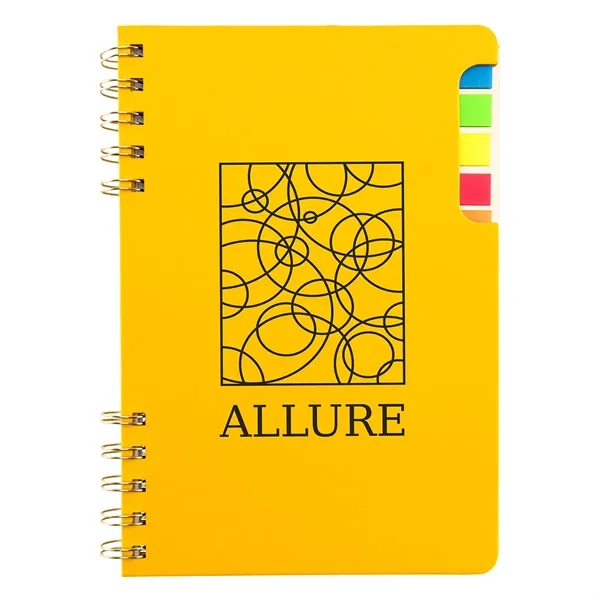 Recycled Spiral Notebook with Sticky Flags... from ASI 36730 Ariel Premium Supply Inc