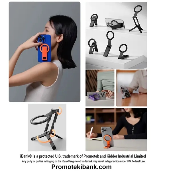 Magnetic Aluminum Tripod compatible with iPhone 17/16/15/14... from ASI 79909 Promotek