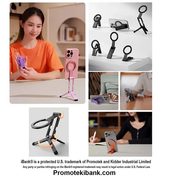 Magnetic Aluminum Tripod compatible with iPhone 17/16/15/14... from ASI 79909 Promotek