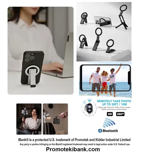 Magnetic Aluminum Tripod compatible with iPhone 17/16/15/14... from ASI 79909 Promotek