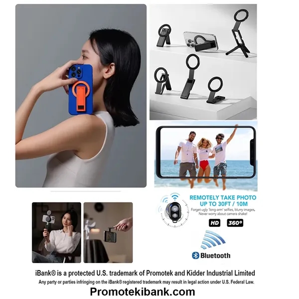 Magnetic Aluminum Tripod compatible with iPhone 17/16/15/14... from ASI 79909 Promotek