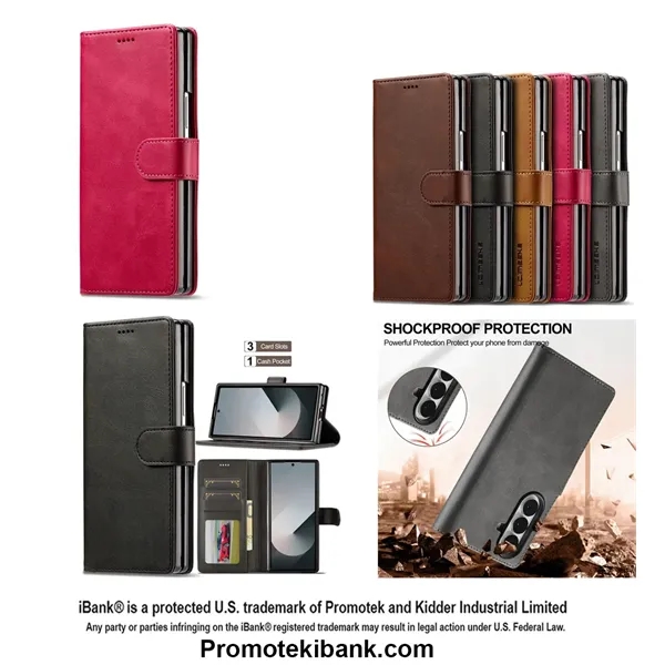 Leatherette Wallet Case compatible with Galaxy Z Fold 7 6 5... from ASI 79909 Promotek