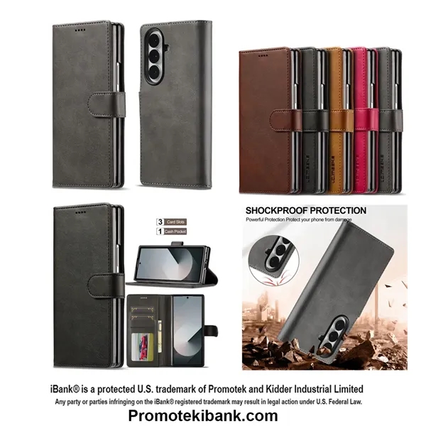 Leatherette Wallet Case compatible with Galaxy Z Fold 7 6 5... from ASI 79909 Promotek