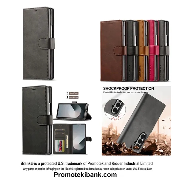 Leatherette Wallet Case compatible with Galaxy Z Fold 7 6 5... from ASI 79909 Promotek