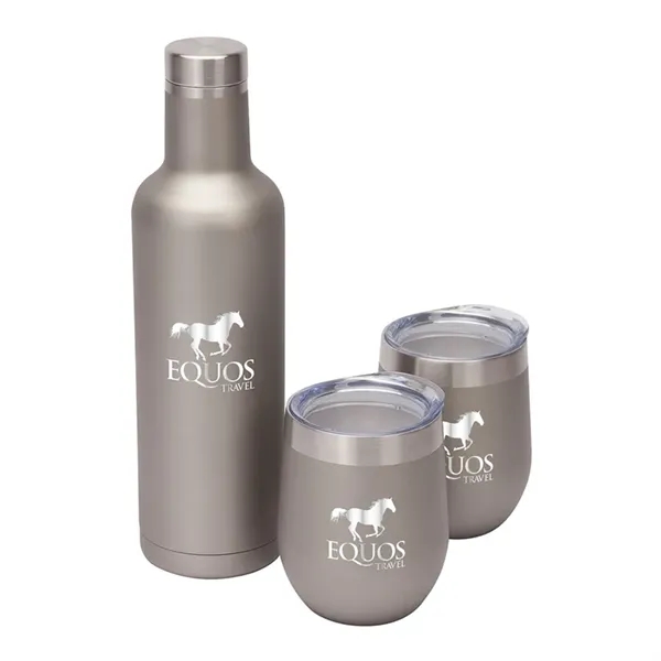 Bliss gift set with stainless steel 750ml bottle and pair of... from ASI 67866 Logomark/Valumark