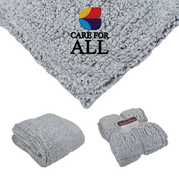 St. Cloud 50" x 60" Frosted Sherpa Blanket... from ASI 67866 Logomark/Valumark
