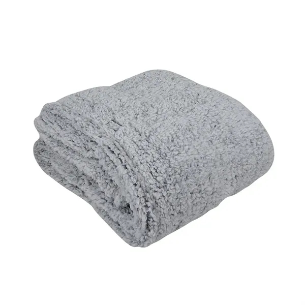 St. Cloud 50" x 60" Frosted Sherpa Blanket... from ASI 67866 Logomark/Valumark