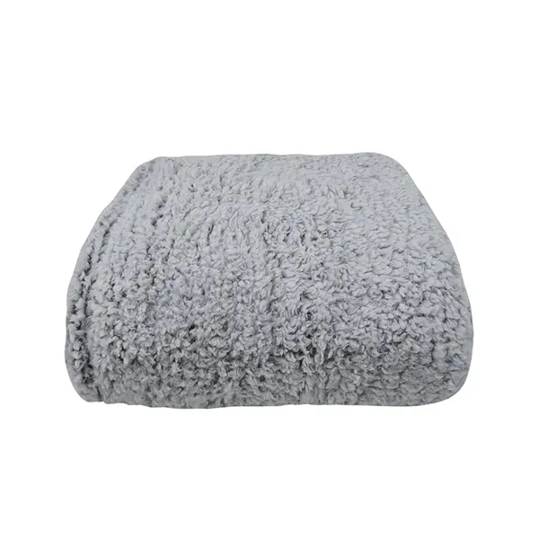 St. Cloud 50" x 60" Frosted Sherpa Blanket... from ASI 67866 Logomark/Valumark