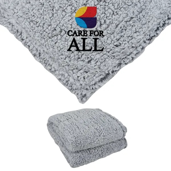 St. Cloud 50" x 60" Frosted Sherpa Blanket... from ASI 67866 Logomark/Valumark