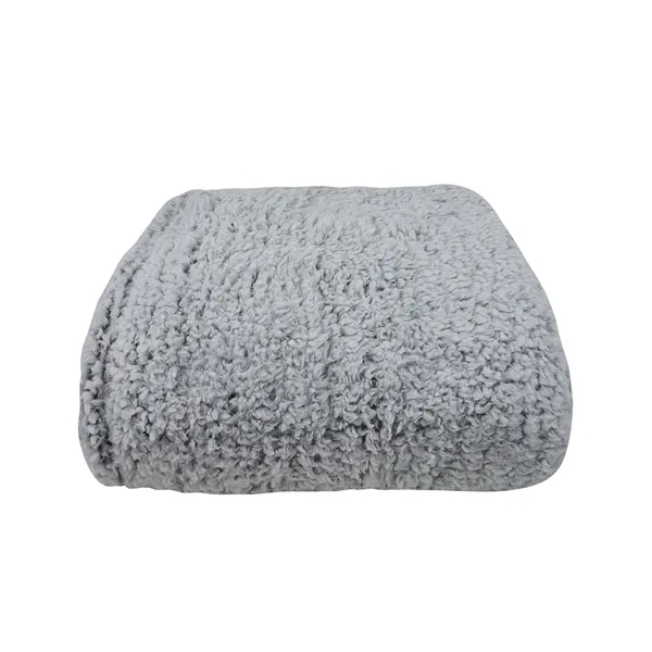 St. Cloud 50" x 60" Frosted Sherpa Blanket... from ASI 67866 Logomark/Valumark