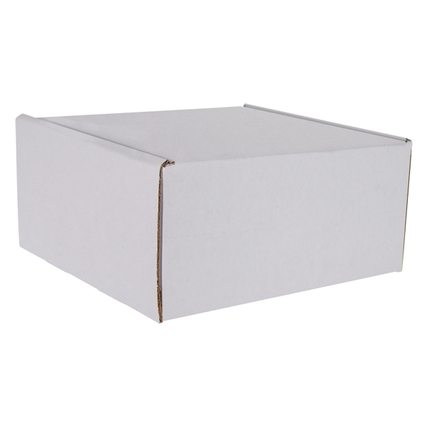 12" x 12" mailer box available in Kraft or premium white... from ASI 61125 Hit Promotional Products