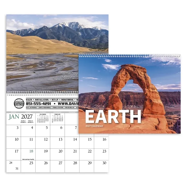 Twelve-month imprint executive appointment calendar with white spiral binding.... from ASI 40480 Koozie Group / HotLine®