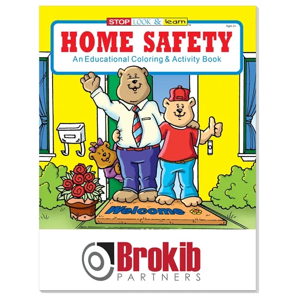 Coloring Book: Home Safety... from ASI 40480 Koozie Group / Norwood