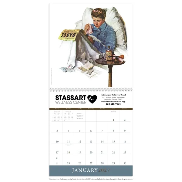 The Saturday Evening Post... from ASI 40480 Koozie Group / Norwood Triumph Calendar