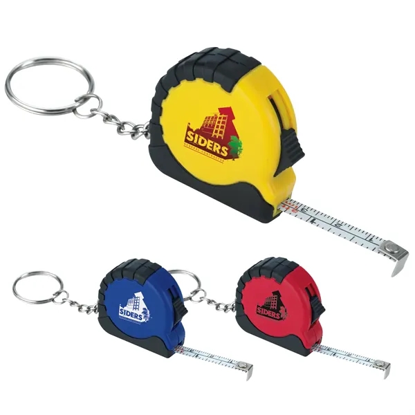 Mini Tape Measure Keychain... from ASI 40480 Koozie Group / Norwood
