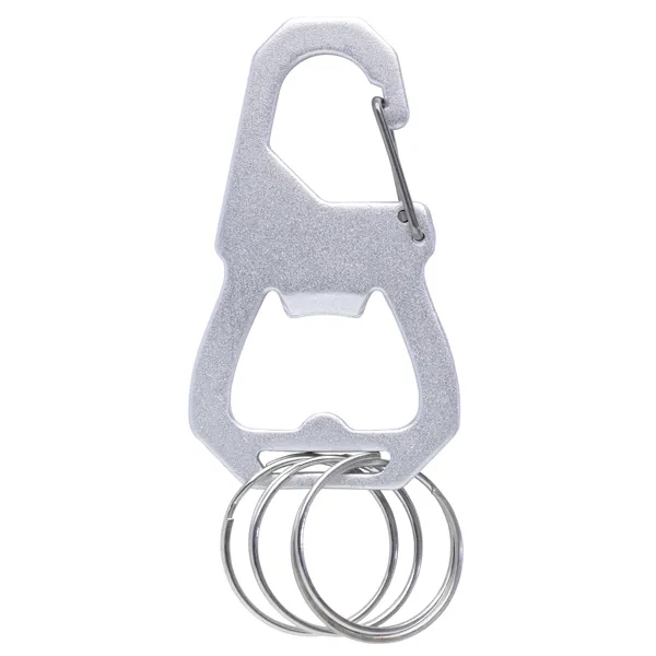3 Keyring Carabiner with Bottle Opener... from ASI 40480 Koozie Group