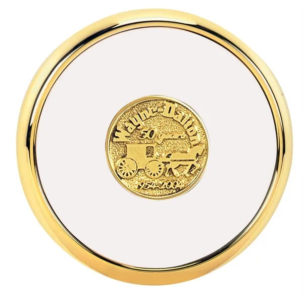 Round Brass Coaster... from ASI 40480 Koozie Group / Norwood