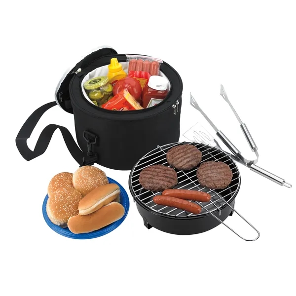 Koozie® Portable BBQ with Cooler Bag... from ASI 40480 Koozie Group / Norwood