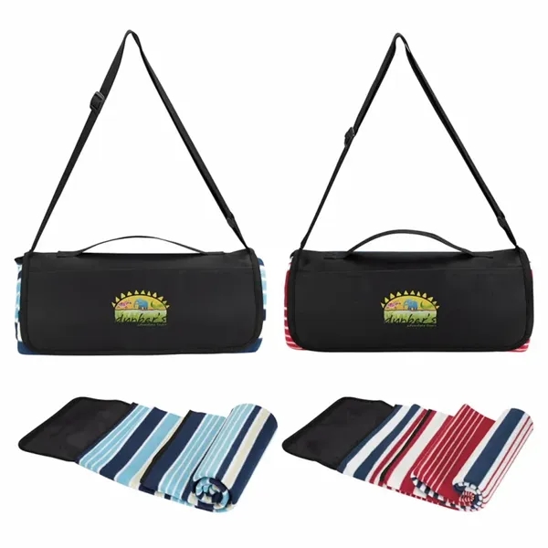 Shoulder Strap Picnic Blanket... from ASI 40480 Koozie Group / Norwood