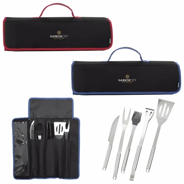 Koozie® Camp 5-piece BBQ Set... from ASI 40480 Koozie Group