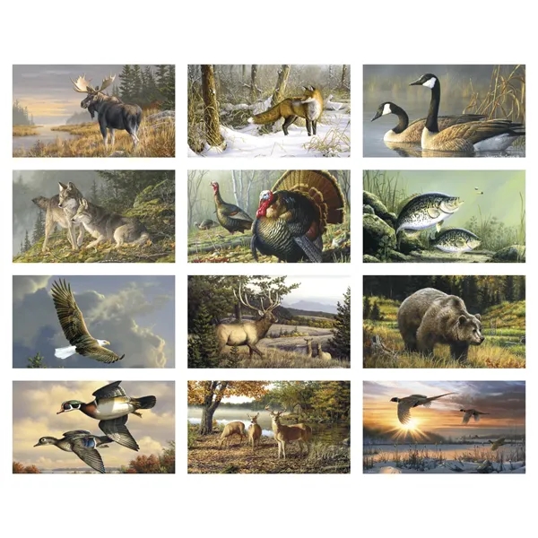 Wildlife Art by the Hautman Brothers... from ASI 40480 Koozie Group / Norwood Triumph Calendar