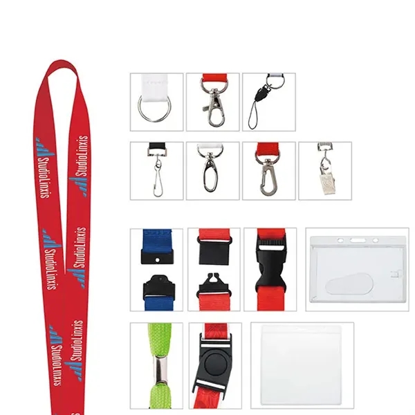 1" Polyester Woven Lanyard... from ASI 40480 Koozie Group / Norwood