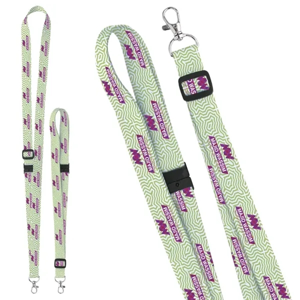 3/4" Adjustable Polyester 4 Color Lanyard... from ASI 40480 Koozie Group