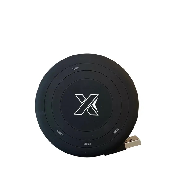 SCX Design™ Wireless Charger & 4 Hub 2.0... from ASI 40480 Koozie Group