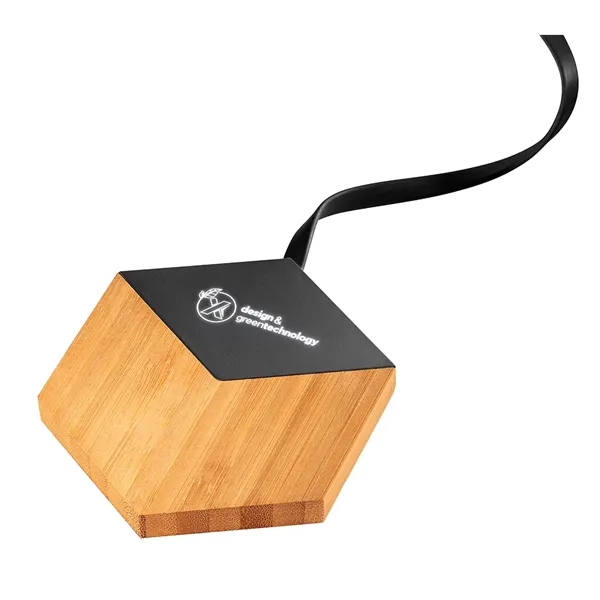 SCX Design™ Bamboo 10W Hexa Wireless Charger... from ASI 40480 Koozie Group