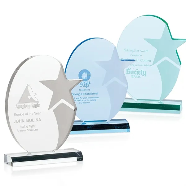 Acrylic award with star design and color choices.... from ASI 40480 Koozie Group / Norwood