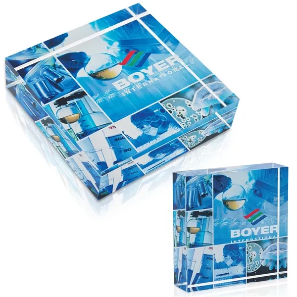Square Acrylic Paperweight... from ASI 40480 Koozie Group / Norwood