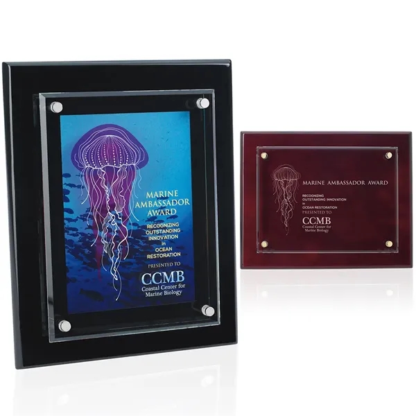 Floating Glass Plaque - 8" x 10"... from ASI 40480 Koozie Group / Norwood