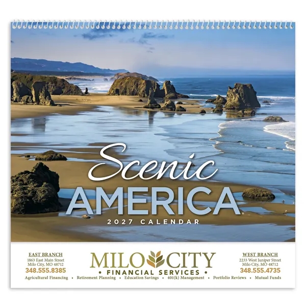 Scenic America® Appointment Calendar - Spiral... from ASI 40480 Koozie Group / HotLine®