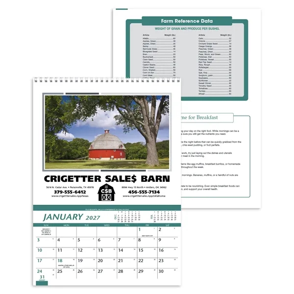 Farm Pocket... from ASI 40480 Koozie Group / Norwood Triumph Calendar