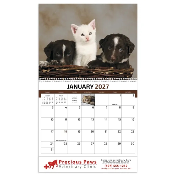 Four Paws Appointment Calendar - Spiral... from ASI 40480 Koozie Group / HotLine®